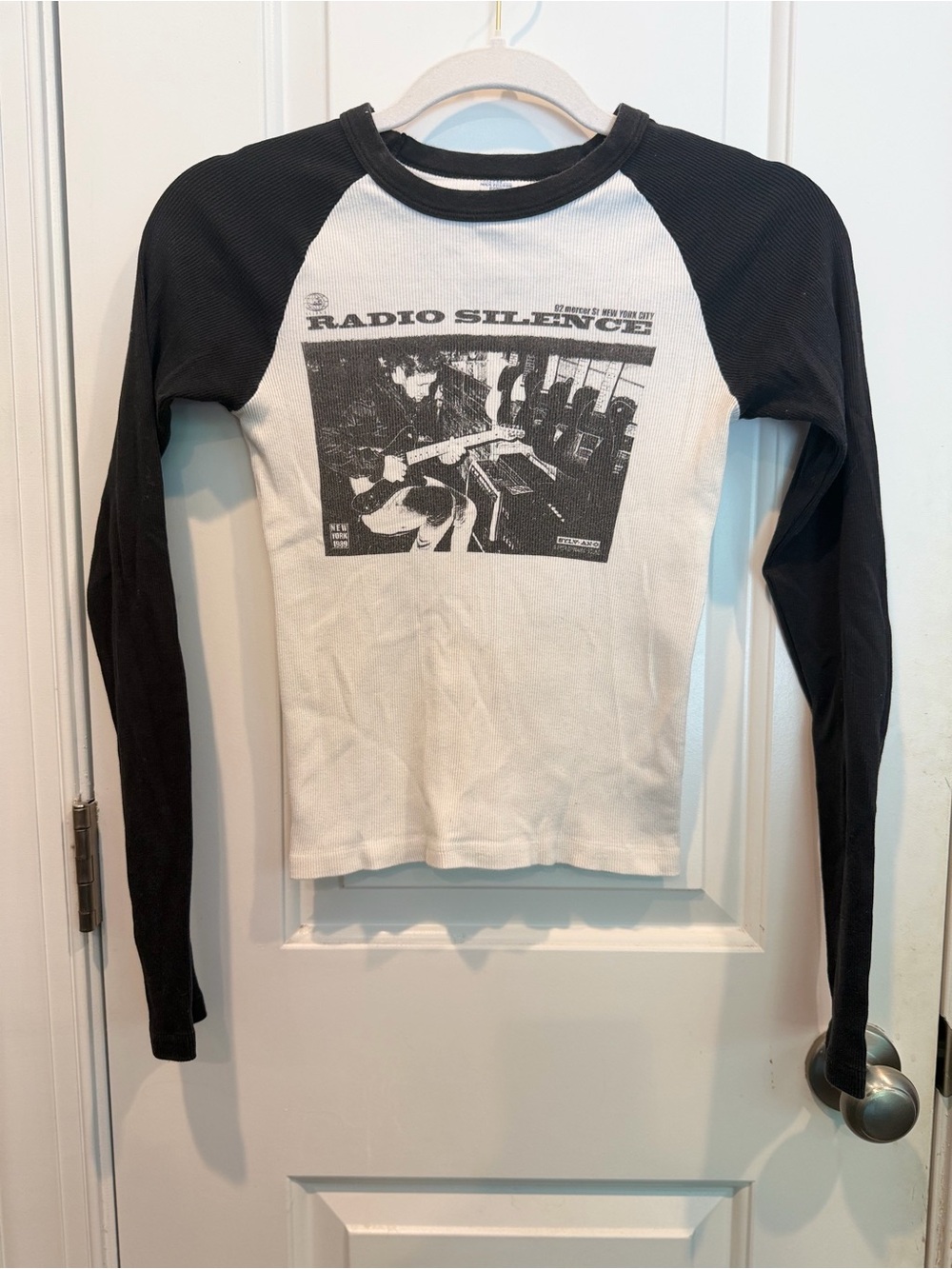 John Galt White Tee with Black Trim